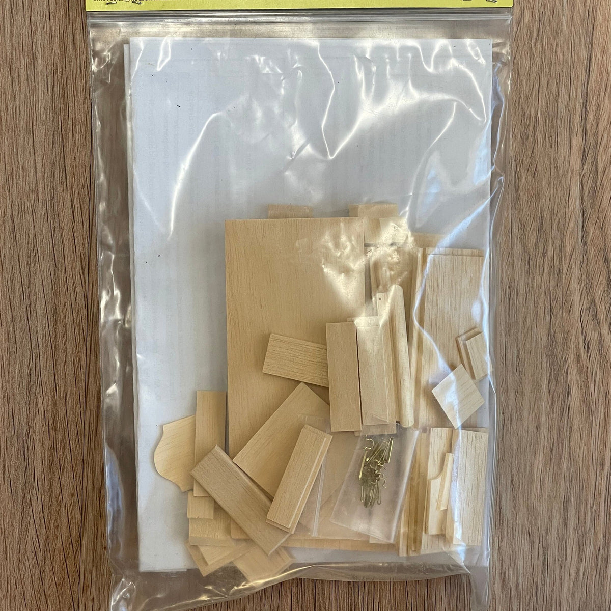 1:12 Scale Miniature Wood Blanket Chest Kit, Unassembled, 4-5/8 inch long, DIY Dollhouse Supply