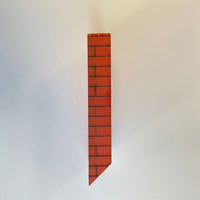 1:12 Dollhouse Wood Brick Side Roof Chimney Miniature Chimney DIY Miniature Chimney - 2-1/4"(W) x 3-1/2"(H)