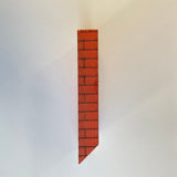 1:12 Dollhouse Wood Brick Side Roof Chimney Miniature Chimney DIY Miniature Chimney - 2-1/4"(W) x 3-1/2"(H) - J045