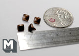 Dollhouse Miniature Cabinet Pulls Dresser Knobs Drawer Pulls Door Knobs Brass Bronze 4 Piece Pack (Z) A049