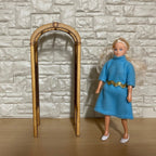 1:12 Dollhouse Miniature Wooden Arbor Gate Arched Gate Unfinished