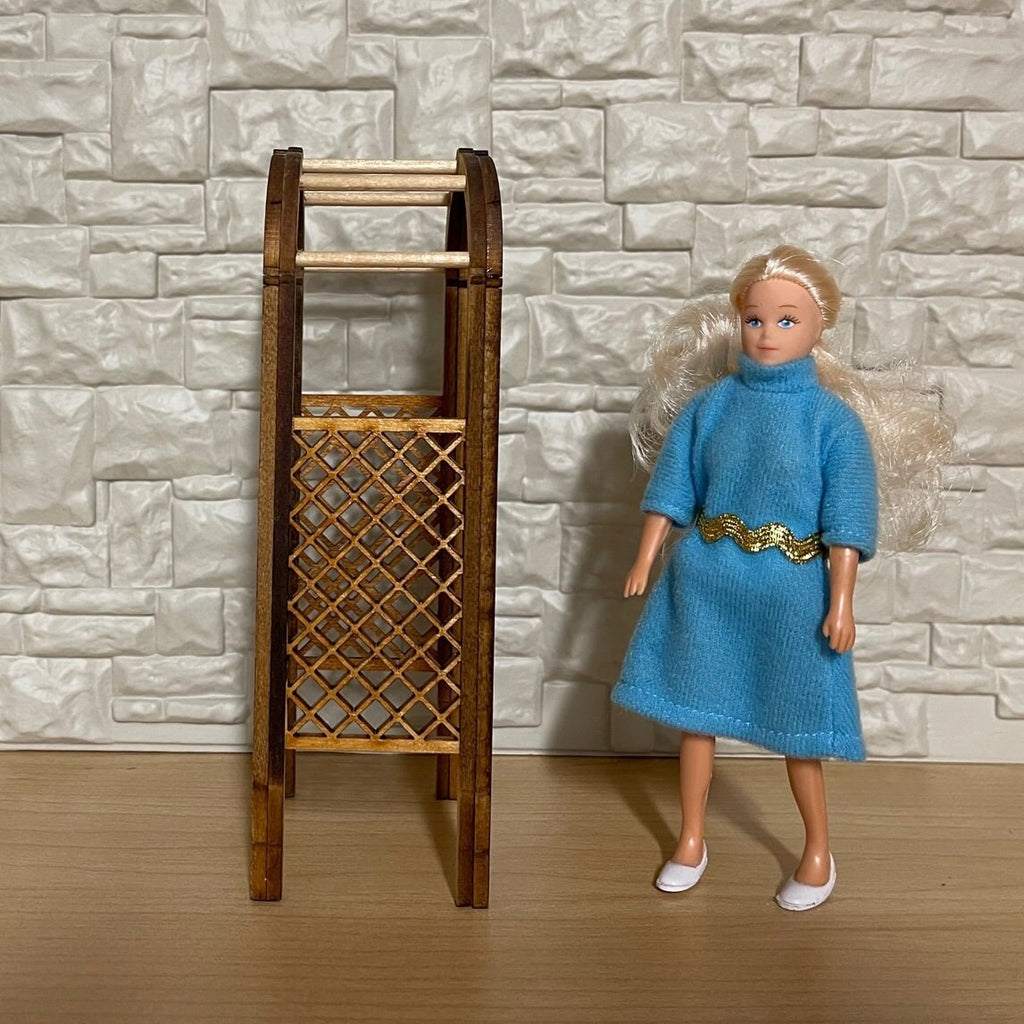 1:12 Dollhouse Miniature Wooden Arbor Gate Arched Gate Unfinished