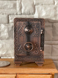 Dollhouse Miniature Half Size Metal Safe - H044