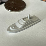 Dollhouse Supplies Fishing Boat Miniature Ultra Small Size Boat 1-3/8 inch long  - G056