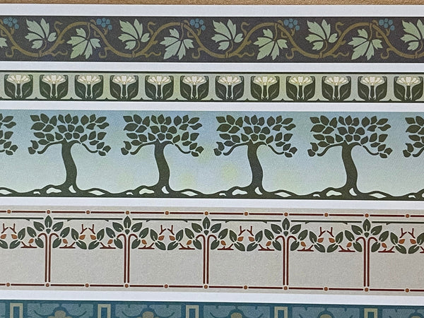 1:12 Dollhouse Supplies Wallpaper Borders Art and Craft Borders