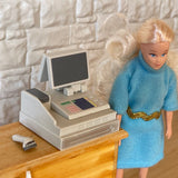 1:12 Miniature Cash Register with 2 Monitors and Barcode Scanner Set of 2 - C098