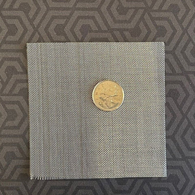 Miniature Stainless Steel Wire Mesh Sheet for Cabinet Doors, Screens and Fences, 3-15/16 inch square, DIY Dollhouse Supply