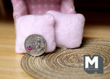 Dollhouse Supplies miniature cushion set of 2 - J004