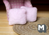 Dollhouse Supplies miniature cushion set of 2 - J004