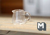1:12 Miniature Dollhouse Supplies Clear Glass Kettle Bottle / Dollhouse Supplies Miniature Glass Jug - A094