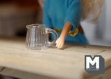 1:12 Miniature Dollhouse Supplies Clear Glass Kettle Bottle / Dollhouse Supplies Miniature Glass Jug - A094