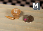 1:12 Scale Miniature Stone Look Mortar and Pestle, 13/16 inch dia., DIY Dollhouse Supply