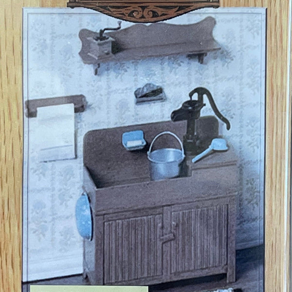Dollhouse Supplies Miniature Kitchen Sink Model Kit (Self assemble and paint) from Chrysnbon - H003