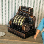 Dollhouse Miniature Large Size Old Style Metal Cash Register H048