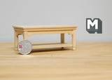 1:12 Dollhouse Supplies Miniatures unpainted unfinished Wooden Coffee Table - H012