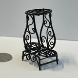 1:12 Miniature Metal Wire Plant Stand , 2 Tier Flower Stand for 3 Pots Stand D033