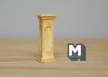 1:12 Dollhouse Supplies Miniatures Pedestal for Plants Ferns Decoration Beige- B047