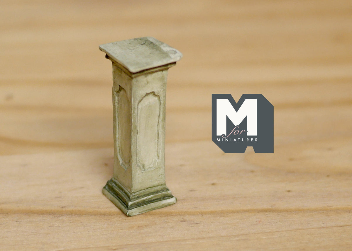 1:12 Dollhouse Supplies Miniatures Pedestal for Plants Ferns Decoration Gray - B047