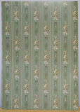 1:12 Miniature Pattern Wallpaper Sticker , Dollhouse Supplies Pattern Wallpaper Sticker 8" x 11" (Green) - Z04
