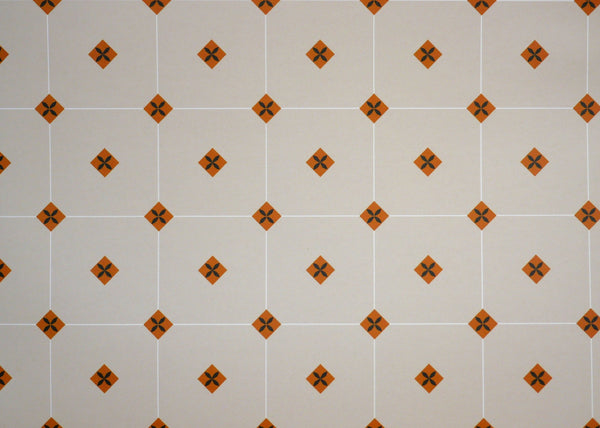 1:12 Miniature Floor Tile Paper Sticker (Glossy) - 8" x 11"