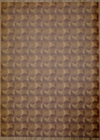 1:12 Scale Miniature Brown and Tan Geometric Parquet Wood Peel and Stick Flooring Paper, 8 x 11 inch, DIY Dollhouse Supply