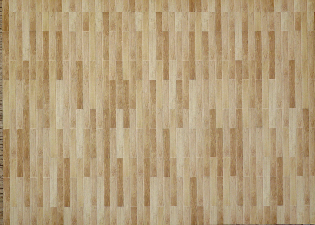 1:12 Scale Miniature Light Wood Plank Style Peel and Stick Flooring Paper, 8 x 11 inch, DIY Dollhouse Supply
