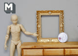 1:12 Dollhouse Supplies Miniature Ornate Rectangular Gold Picture Frame Rose gold - A086