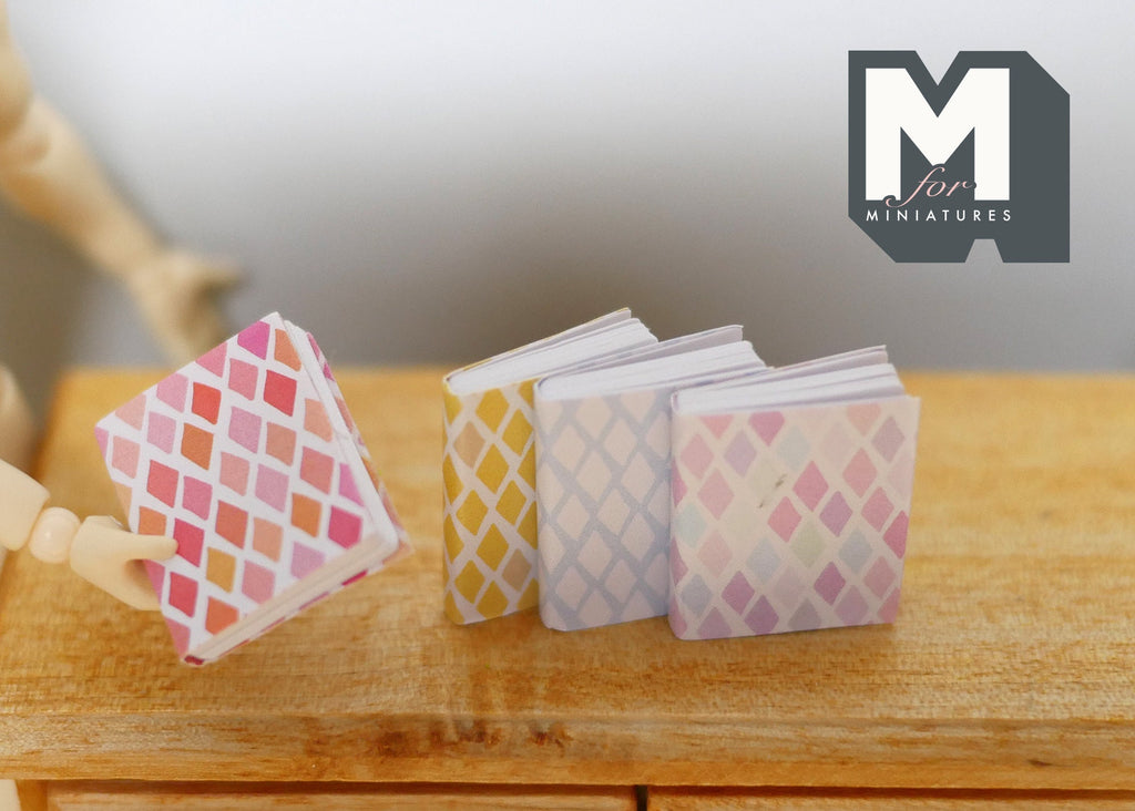1:12 Dollhouse Supplies miniature Book set of 4 (can open) C035