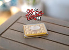 1:12 Scale Miniature Box of Chocolates with Clear Lid, 1-1/16 inch long, DIY Dollhouse Supply (gold)