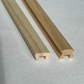1:12 Scale Miniature Wood Porch Rail Set with Molded Top Rail, 4 Pieces, 18 inch long, DIY Dollhouse Supply