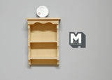 Dollhouse Supplies miniature 1:12 scale unfinished, unpainted Kitchen Wood Wall Bracket, Wall rack, wall shelf kitchen - H010