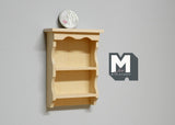 Dollhouse Supplies miniature 1:12 scale unfinished, unpainted Kitchen Wood Wall Bracket, Wall rack, wall shelf kitchen - H010