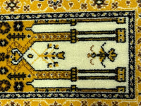 Dollhouse Miniature Large Size Area Rug , Real Wool Carpet 15" x 9"