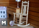 Dollhouse supplies rocking chair dolls house furniture rocker 1 12th scale miniature - J036