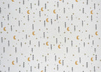 1:12 Scale Miniature Moon and Star Peel and Stick Wallpaper, 8 x 11 inch, DIY Dollhouse Supply (white)