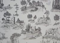 1:12 Dollhouse Campagne Toile Gray Wallpaper Sticker , Dollhouse Campagne Toile Gray Wallpaper Sticker 8" x 11"