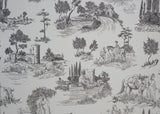 1:12 Dollhouse Supplies Campagne Toile Gray Wallpaper Sticker , Dollhouse Supplies Campagne Toile Gray Wallpaper Sticker 8" x 11"