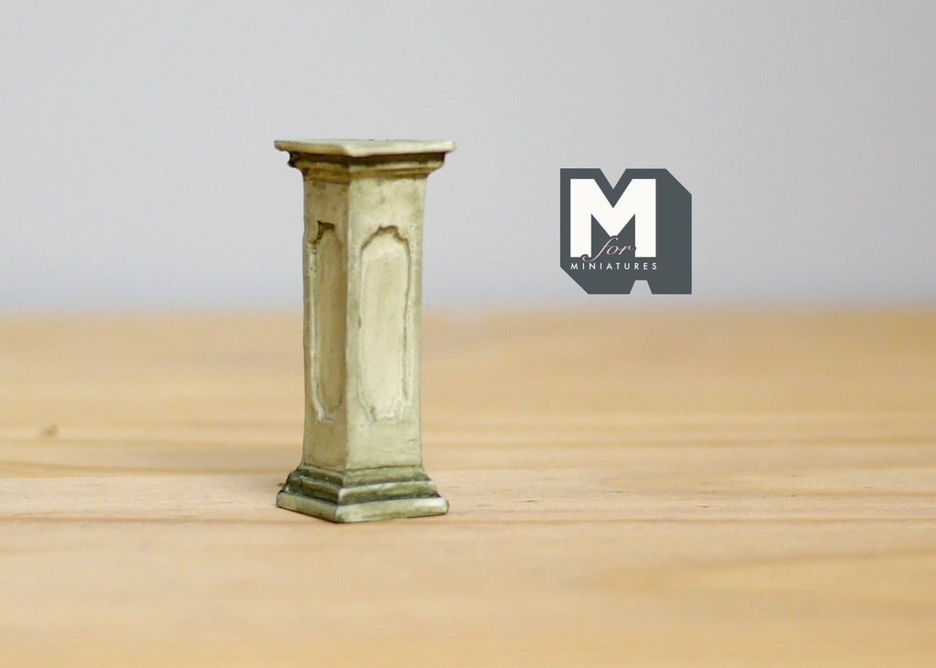 1:12 Dollhouse Supplies Miniatures Pedestal for Plants Ferns Decoration Gray - B047