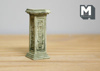 1:12 Dollhouse Miniatures Pedestal for Plants Ferns Decoration Grey- B044