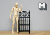 1:12th Scale Dollhouse Supplies miniature metal black storage rack, Miniature Baker's Rack, Dolls accessory G017