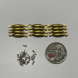 Miniature Metal Door Pulls / Drawer Pulls with Nails Set of 12 Dollhouse Window Pulls Door Handle Bar 12 Piece Pack Set of 12 - D040