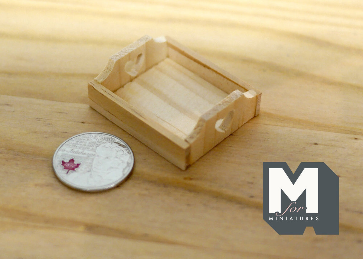 1:12 Dollhouse Supplies Miniature Wooden Tray - F067