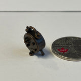 1:12 Miniature Twin Bell Alarm Clock / Metal Loud Alarm Clock / Dollhouse Supplies Alarm Clock - B052