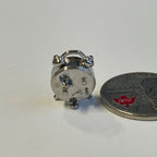 1:12 Miniature Twin Bell Alarm Clock / Metal Loud Alarm Clock / Dollhouse Supplies Alarm Clock - B052