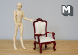 Dollhouse Supplies furniture wooden dinning chair l Dollhouse Supplies miniature wood chair l Dollhouse Supplies 1:12th scale miniature
