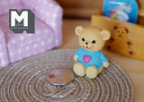 Dollhouse miniature Bear 4cm(H) x 3.3cm(L) - G026