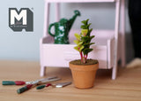 Dollhouse Supplies potted plants dolls house decoration living room 1 12th scale miniature - F084