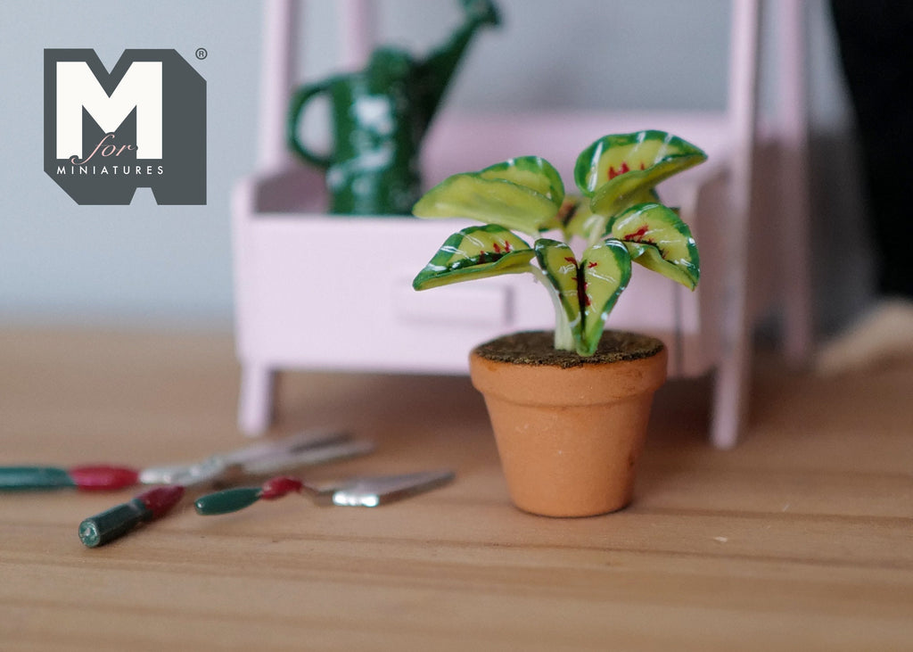 Dollhouse Supplies potted plants dolls house decoration living room 1 12th scale miniature - H029