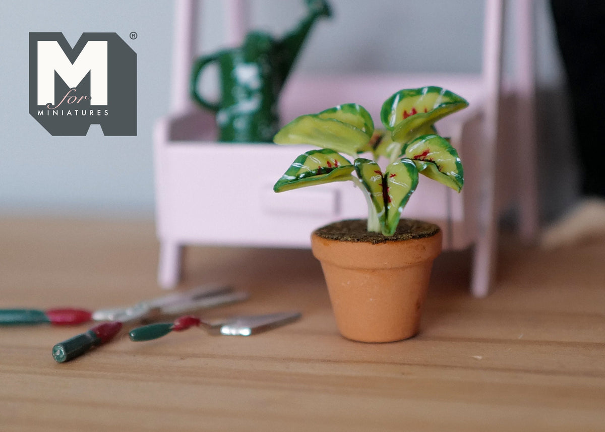 Dollhouse Supplies potted plants dolls house decoration living room 1 12th scale miniature - H029