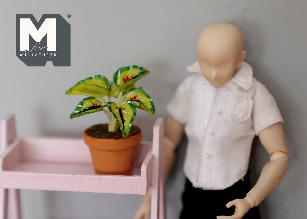 Dollhouse Supplies potted plants dolls house decoration living room 1 12th scale miniature - H029